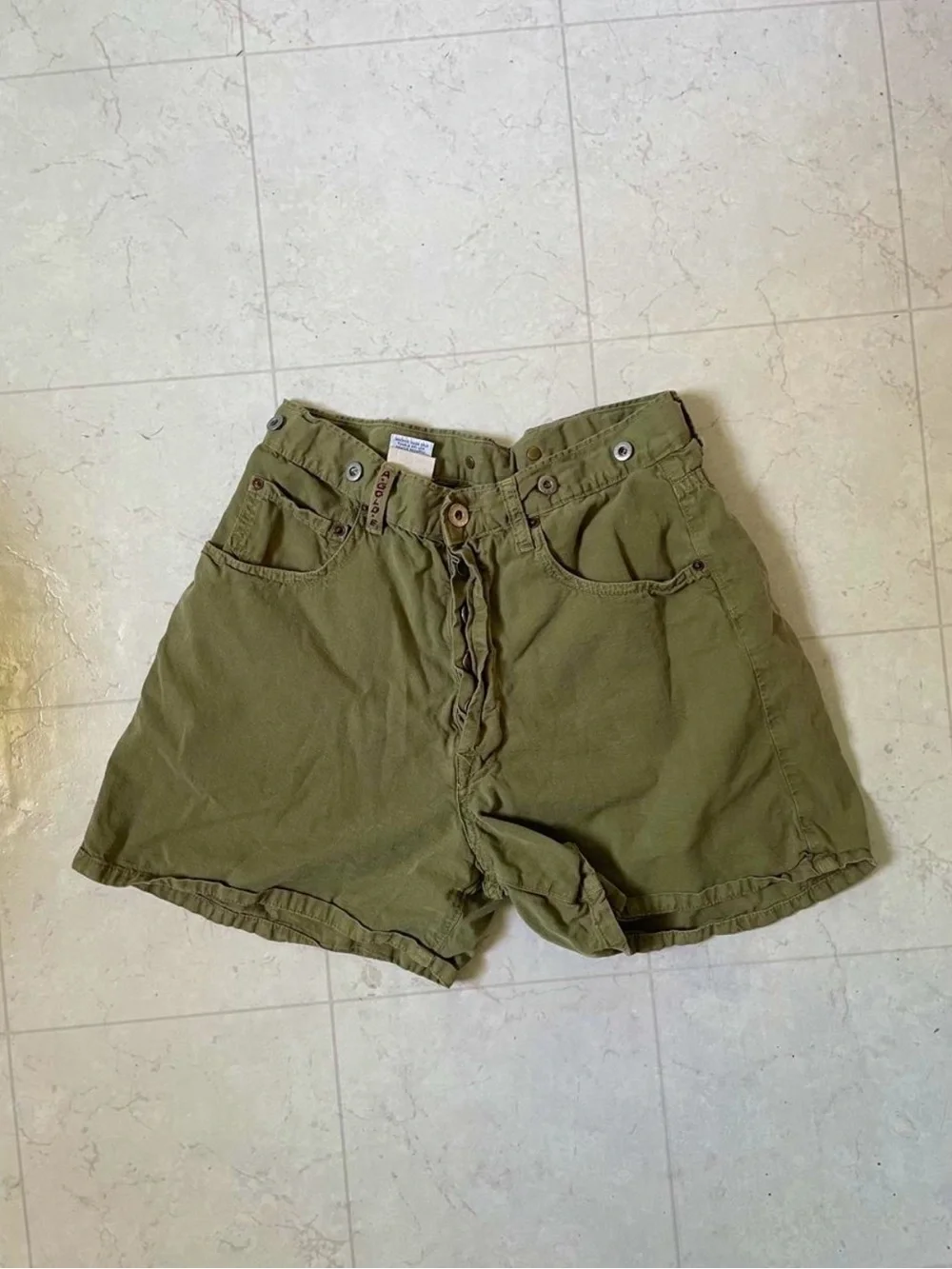 Vintage 90s A. Gold. E. Green Utility Cargo Shorts
